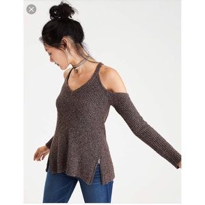 American Eagle Cold Shoulder Sweater